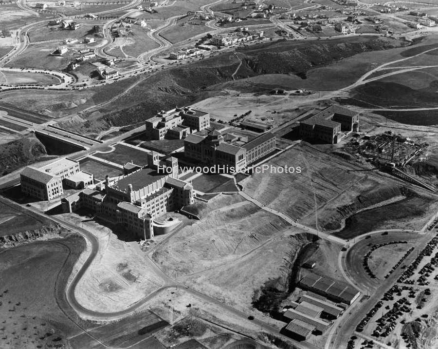 UCLA 1930 Aerial - aerial of early UCLA campus wm.jpg